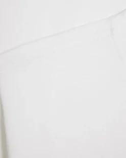 White Cotton Slim Fit T-Shirts 3 Pack