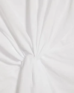 White Cotton Twist Front T-shirt