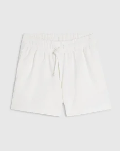 White Elasticated Shorts
