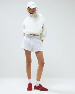 White Elasticated Shorts