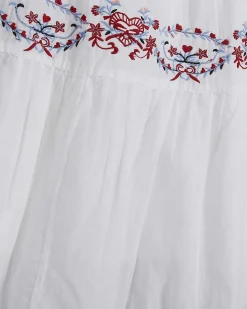 White Embroidered Maxi Dress