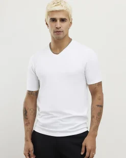 White Essential Muscle Fit Stretch T-Shirt