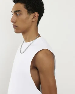 White Essential Regular Fit Tank Top