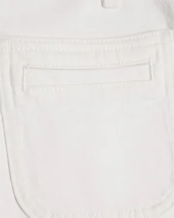 White High Waisted Wide Leg Cropped Jeans