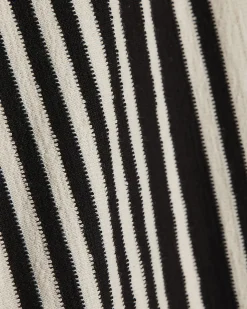 White Jersey Stripe Culottes