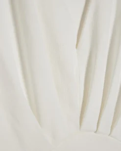White Kimono Sleeve Cotton Blend T-shirt