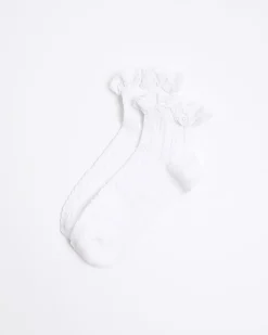 White Lace Frill Socks