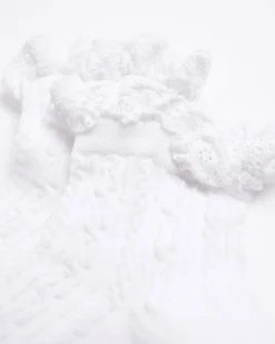 White Lace Frill Socks