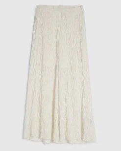 White Lace Maxi Skirt