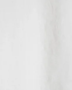 White Linen Blend Boxy Short Sleeve Shirt