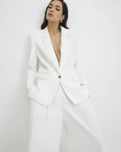 White Long Sleeve Blazer