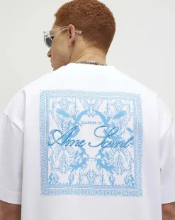 White Oversized Cotton Ame Saint T-Shirt