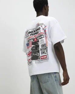 White Oversized Cotton Boxing T-Shirt