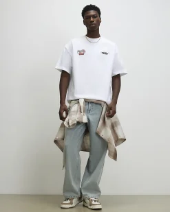 White Oversized Cotton Boxing T-Shirt