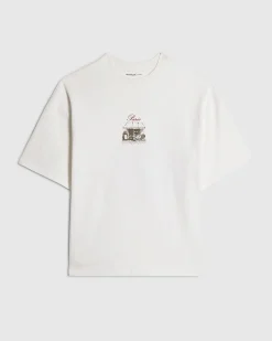 White Oversized Cotton Cafe Rivere T-Shirt