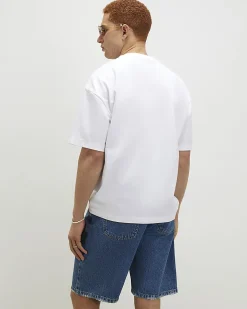 White Oversized Cotton Cruise Boat T-Shirt