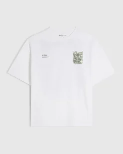 White Oversized Cotton Kagawa Dragon T-Shirt