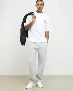 White Oversized Cotton Premio Racing T-Shirt