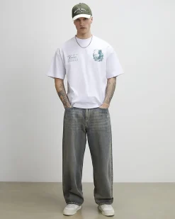 White Oversized Cotton Riviere Hotel T-Shirt