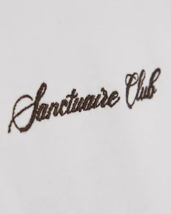 White Oversized Cotton Sanctuaire T-Shirt