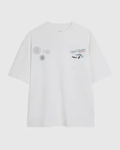 White Oversized Cotton Turbo Resort T-Shirt