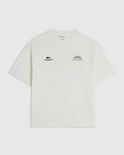 White Oversized Fit Cotton Sanctuaire T-Shirt