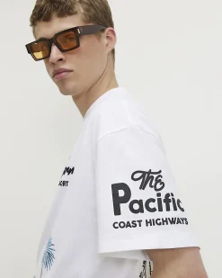 White Oversized Fit Cotton Boulevard T-Shirt