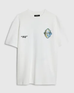 White Oversized Fit Fruit Graphic T-Shirt