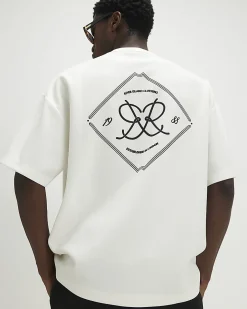 White Oversized Fit Monogram T-Shirt