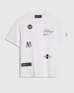 White Regular Fit Lightweight Graphic T-Shirt