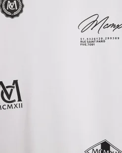 White Regular Fit Lightweight Graphic T-Shirt