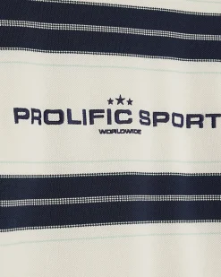 White Regular Fit Prolific Stripe Sweatshirt