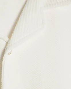 White Regular Fit Texture Revere