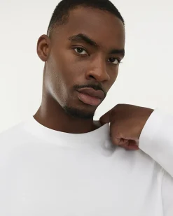 White Regular Midweight Long Sleeve T-Shirt