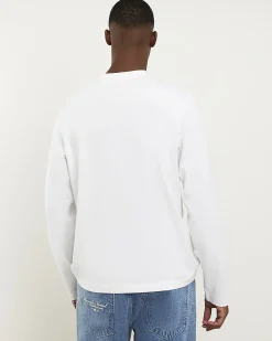 White Regular Midweight Long Sleeve T-Shirt