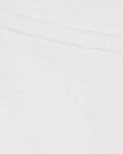 White Sleeveless Cotton Tank Top