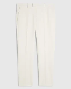 White Slim Fit Tailored Suit Trousers