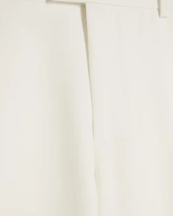 White Slim Fit Tailored Suit Trousers