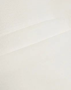 White Slim Fit Textured Overshirt