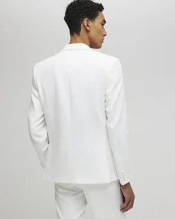 White Slim Fit Tuxedo Jacket