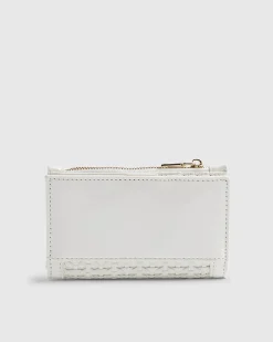 White Weave Mini Purse