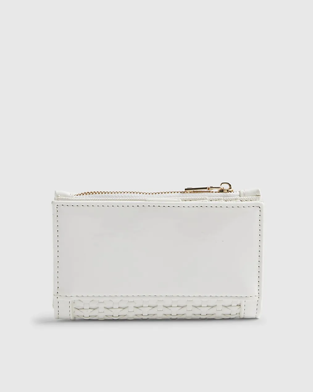 White Weave Mini Purse