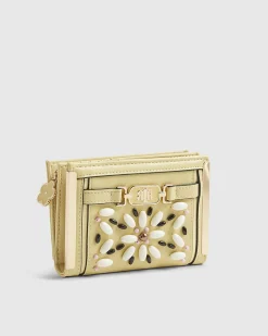Yellow Beaded Flower Purse