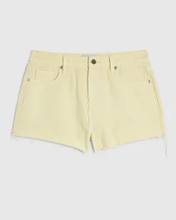 Yellow Hotpant Denim Shorts
