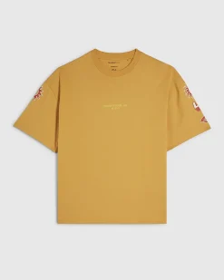 Yellow Oversized Fit 92 Photo Patch T-Shirt