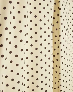 Yellow Polka Dot Wide Leg Trousers